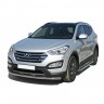 Защита переднего бампера «Труба» (d63,5) для Hyundai Santa Fe (2012-2016)(Окрашенное) купить недорого с доставкой в Кириши