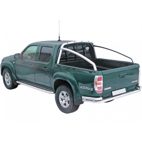 Защитная дуга багажника удлинённая (d63,5) для Mazda BT-50 picup (2006-2011)(Нерж. Сталь) купить недорого с доставкой в Кириши