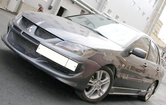 Крепление гос. номера в стиле EVO для Mitsubishi Lancer IX (2003-2009) купить недорого с доставкой в Кириши