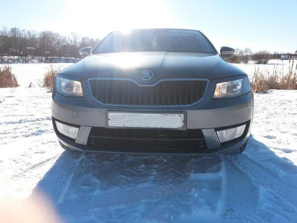 Вставки переднего бампера в стиле "RS" для Skoda Octavia III A7 (2013-2016) купить недорого с доставкой в Кириши