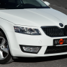 Вставки переднего бампера в стиле "RS" для Skoda Octavia III A7 (2013-2016) купить недорого с доставкой в Кириши