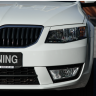 Вставки переднего бампера в стиле "RS" для Skoda Octavia III A7 (2013-2016) купить недорого с доставкой в Кириши