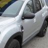 Накладки на зеркала с козырьком "КАРТ" для Renault Duster 2 (с 2021 г.в.) тиснение, с комплектацией купить недорого с доставкой в Кириши