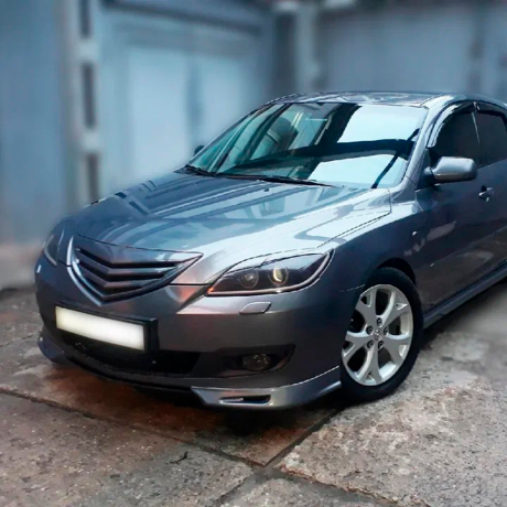 Накладки (клыки) на передний бампер для Mazda 3, хэтчбэк (2003-2009), глянец купить недорого с доставкой в Кириши