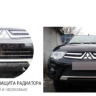 Защита радиатора "Standart" Chery Tiggo 5 (2014-2016) низ, чёрная купить недорого с доставкой в Кириши